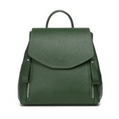 Rucsac dama tip geanta de umar din piele naturala DiAmanti Tosca Verde Scuro